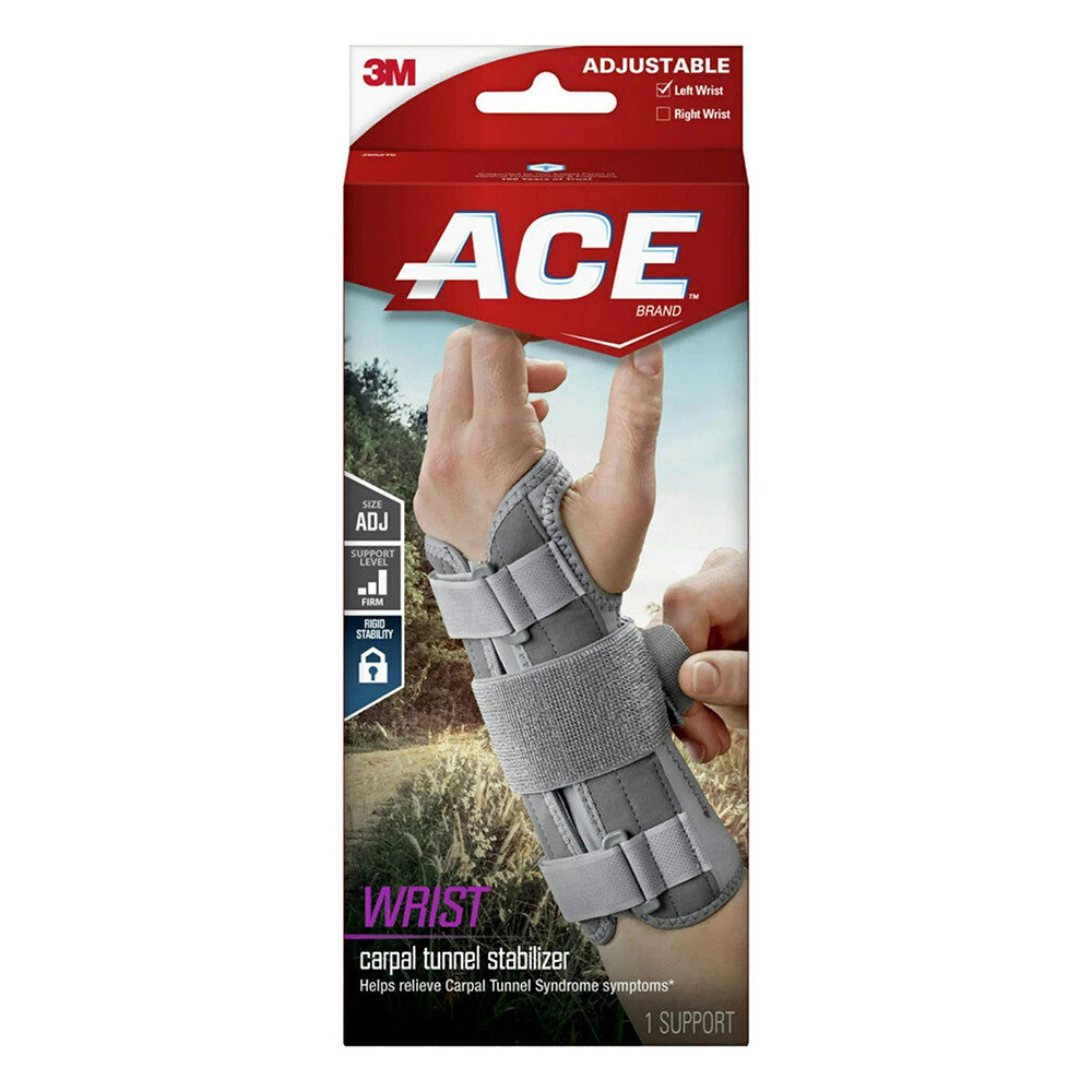 Ace Deluxe Wrist Brace Left, 1 Ea
